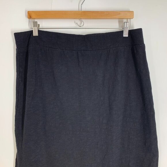 Lou &‎ Grey Women's Jersey Cotton Pull On Elastic Waist Midi Skirt Size XL - Picture 4 of 12